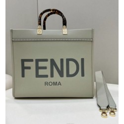tote media Fendi Sunshine verde chiaro