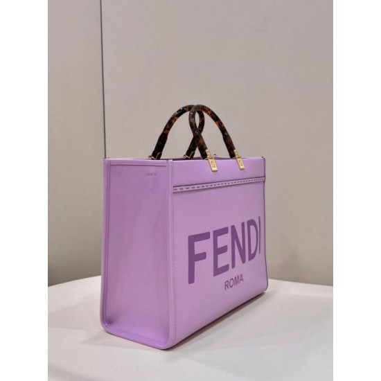 Replica Perfette Borsa tote media Fendi Sunshine viola imitazioni