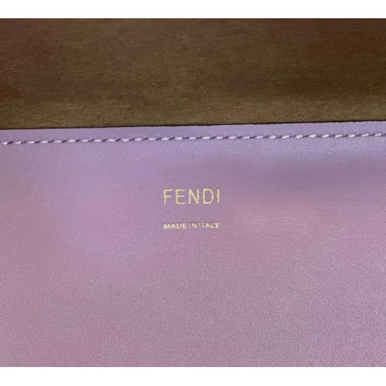Replica Perfette Borsa tote media Fendi Sunshine viola imitazioni
