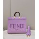 Replica Perfette Borsa tote media Fendi Sunshine viola imitazioni