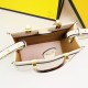 Borse Replica Alta Qualità tote shopper piccola Fendi Sunshine Bianca qualità specchio Replica Perfette Borse Alta Qualità tote shopper piccola Fendi Sunshine Bianca imitazioni