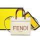 Borse Replica Alta Qualità tote shopper piccola Fendi Sunshine Bianca qualità specchio Replica Perfette Borse Alta Qualità tote shopper piccola Fendi Sunshine Bianca imitazioni