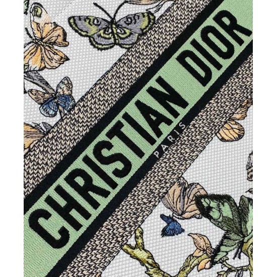 Christian Dior Replica Perfetta tote media Dior Book Crema Ricamata con motivo Toile de Jouy Mexico bianco multicolor qualità specchio Replica Perfette Christian Dior Perfetta tote media Dior Book Crema Ricamata con motivo Toile de Jouy Mexico bianco multicolor imitazioni