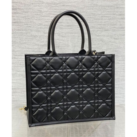 Christian Dior Borsa tote media Dior Book Nera Motivo Macrocannage Replica Replica Perfette Christian Dior Borsa tote media Dior Book Nera Motivo Macrocannage imitazioni