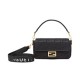 Replica Borsa baguette media Fendi con motivo FF in rilievo 8BR600 nera imitazioni Miglior Prezzo Borsa baguette media Fendi con motivo FF in rilievo 8BR600 nera Replica