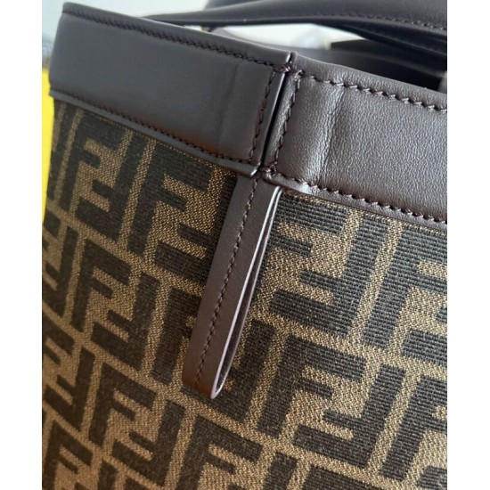 Replica Borsa media Fendi Origami 8BH414 Caffè scuro imitazioni Miglior Prezzo Borsa media Fendi Origami 8BH414 Caffè scuro Replica
