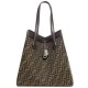 Replica Borsa grande Fendi Origami 8BH415 Caffè scuro imitazioni Miglior Prezzo Borsa grande Fendi Origami 8BH415 Caffè scuro Replica