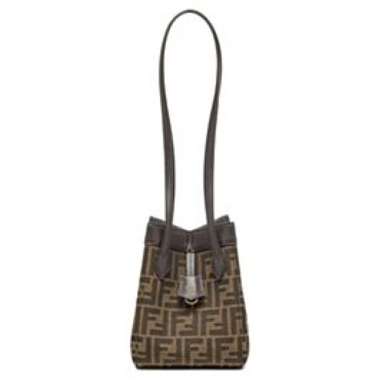 Replica Mini borsa Fendi Origami 8BS083 Caffè scuro imitazioni Miglior Prezzo Mini borsa Fendi Origami 8BS083 Caffè scuro Replica