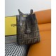 Replica Mini borsa Fendi Origami 8BS083 Caffè scuro imitazioni Miglior Prezzo Mini borsa Fendi Origami 8BS083 Caffè scuro Replica