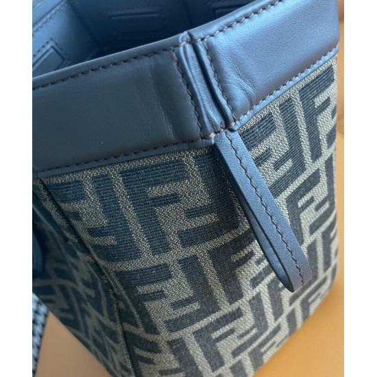 Replica Mini borsa Fendi Origami 8BS083 Caffè scuro imitazioni Miglior Prezzo Mini borsa Fendi Origami 8BS083 Caffè scuro Replica