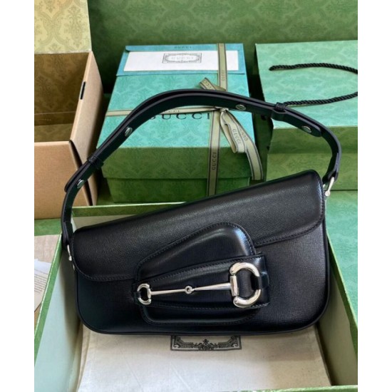 Replica Perfetta a tracolla Gucci Horsebit 1955 764155 Nera qualità specchio Replica Perfette Perfetta a tracolla Gucci Horsebit 1955 764155 Nera imitazioni