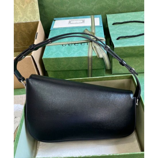 Replica Perfetta a tracolla Gucci Horsebit 1955 764155 Nera qualità specchio Replica Perfette Perfetta a tracolla Gucci Horsebit 1955 764155 Nera imitazioni