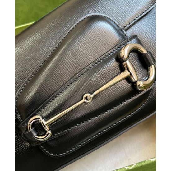 Replica Perfetta a tracolla Gucci Horsebit 1955 764155 Nera qualità specchio Replica Perfette Perfetta a tracolla Gucci Horsebit 1955 764155 Nera imitazioni