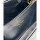 Borsa tote piccola Prada con cintura 1BA418 nera Replica Replica Perfette Borsa tote piccola Prada con cintura 1BA418 nera imitazioni