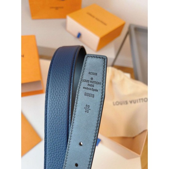 Alta gamma replica Cintura reversibile Louis Vuitton Louis Vuitton Attract 35 mm M0678V nera qualità specchio Replica Perfette Alta gamma Cintura reversibile Louis Vuitton Louis Vuitton Attract 35 mm M0678V nera imitazioni