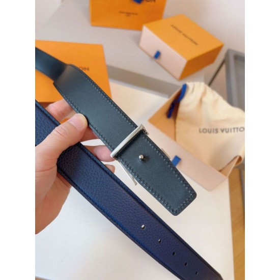 Alta gamma replica Cintura reversibile Louis Vuitton Louis Vuitton Attract 35 mm M0678V nera qualità specchio Replica Perfette Alta gamma Cintura reversibile Louis Vuitton Louis Vuitton Attract 35 mm M0678V nera imitazioni