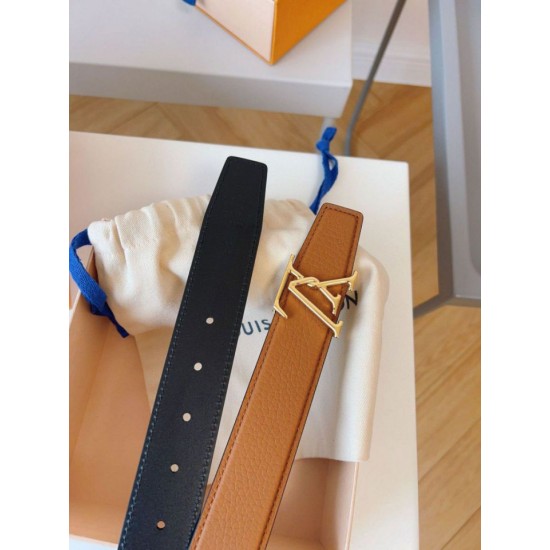 Pari replica Cintura reversibile Louis Vuitton Louis Vuitton Attract 35 mm M8228V Marrone qualità specchio Replica Perfette Pari Cintura reversibile Louis Vuitton Louis Vuitton Attract 35 mm M8228V Marrone imitazioni