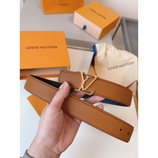 Pari replica Cintura reversibile Louis Vuitton Louis Vuitton Attract 35 mm M8228V Marrone qualità specchio Replica Perfette Pari Cintura reversibile Louis Vuitton Louis Vuitton Attract 35 mm M8228V Marrone imitazioni
