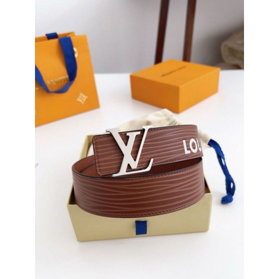 Cintura reversibile Louis Vuitton LV iniziali Epi 40 mm M8271U Marrone Replica Replica Perfette Cintura reversibile Louis Vuitton LV iniziali Epi 40 mm M8271U Marrone imitazioni
