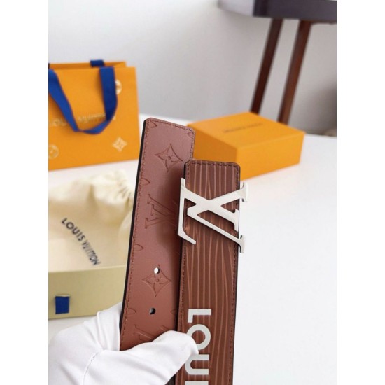 Cintura reversibile Louis Vuitton LV iniziali Epi 40 mm M8271U Marrone Replica Replica Perfette Cintura reversibile Louis Vuitton LV iniziali Epi 40 mm M8271U Marrone imitazioni