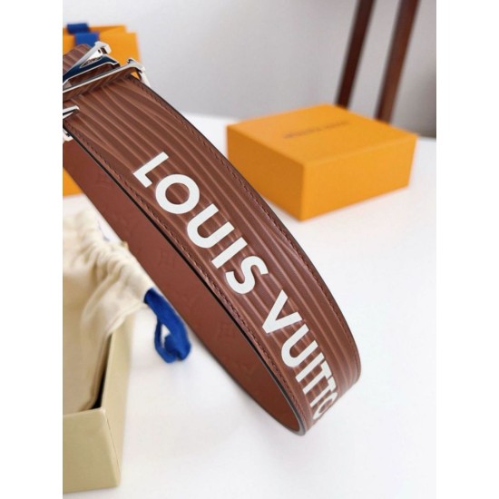 Cintura reversibile Louis Vuitton LV iniziali Epi 40 mm M8271U Marrone Replica Replica Perfette Cintura reversibile Louis Vuitton LV iniziali Epi 40 mm M8271U Marrone imitazioni