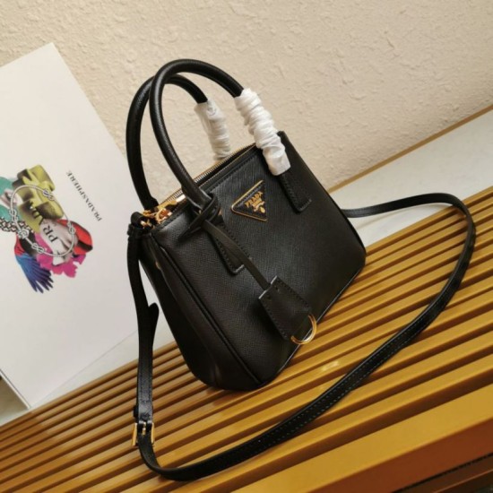 Borsa Prada Mini Galleria Saffiano Nera Replica Replica Perfette Borsa Prada Mini Galleria Saffiano Nera imitazioni