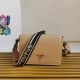 Borsa a tracolla Prada con patta granulata sabbia Replica Replica Perfette Borsa a tracolla Prada con patta granulata sabbia imitazioni
