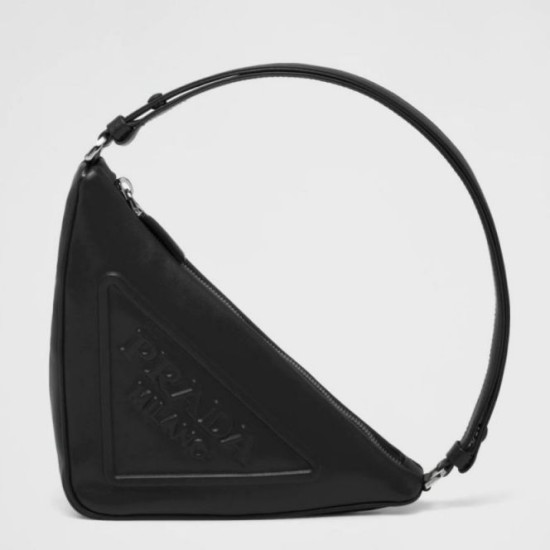 Borsa a tracolla triangolare Prada Nera Replica Replica Perfette Borsa a tracolla triangolare Prada Nera imitazioni