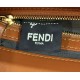 Borsa media Fendi Baguette Borsa Fendi con motivo FF Marrone Replica Replica Perfette Borsa media Fendi Baguette Borsa Fendi con motivo FF Marrone imitazioni