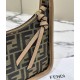 Fendi Mini Fendessencehobo Fendi Bag Miniborsa in tessuto FF Marrone Replica Replica Perfette Fendi Mini Fendessencehobo Fendi Bag Miniborsa in tessuto FF Marrone imitazioni
