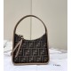 Fendi Mini Fendessencehobo Fendi Bag Miniborsa in tessuto FF Marrone Replica Replica Perfette Fendi Mini Fendessencehobo Fendi Bag Miniborsa in tessuto FF Marrone imitazioni