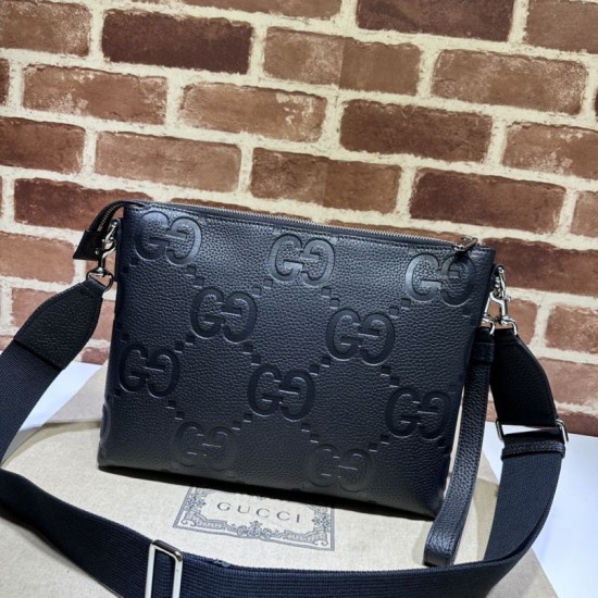 Imitazione Borsa Replica a tracolla media Gucci Jumbo GG 696009 Nera qualità specchio Replica Perfette Imitazione Borsa 1:1 a tracolla media Gucci Jumbo GG 696009 Nera imitazioni