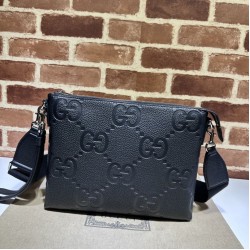 Borsa a tracolla media Gucci Jumbo GG 696009 Nera