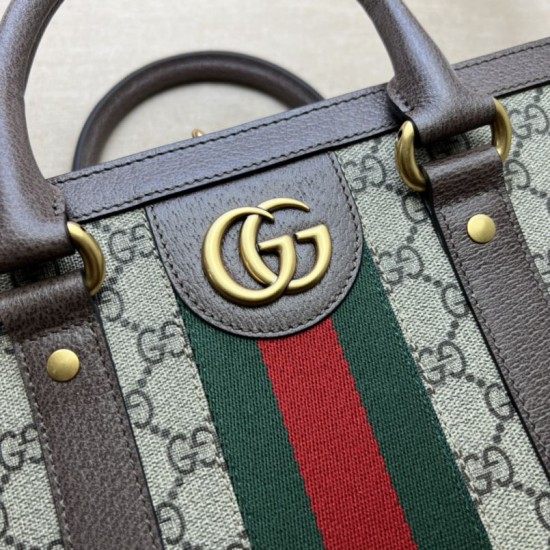 Borsa tote grande da uomo Gucci Ophidia 724665 Marrone Replica Replica Perfette Borsa tote grande da uomo Gucci Ophidia 724665 Marrone imitazioni