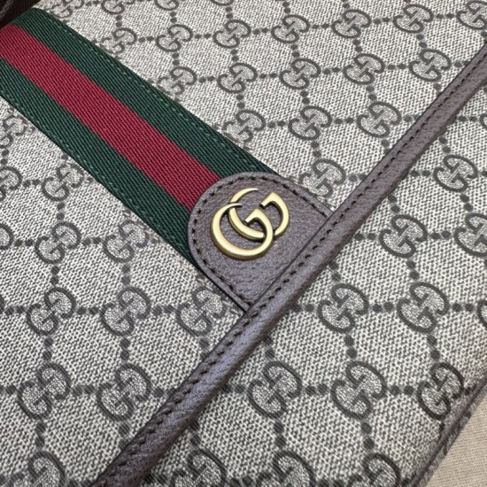 Replica Perfette Borse  a tracolla media da uomo Gucci Ophidia 761741 Marrone imitazioni
