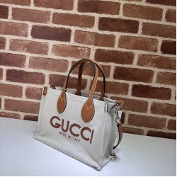 Dettagli perfetti Borsa tote mini Gucci con stampa Gucci 772144 Marrone Replica Replica Perfette Dettagli perfetti Borsa tote mini Gucci con stampa Gucci 772144 Marrone imitazioni