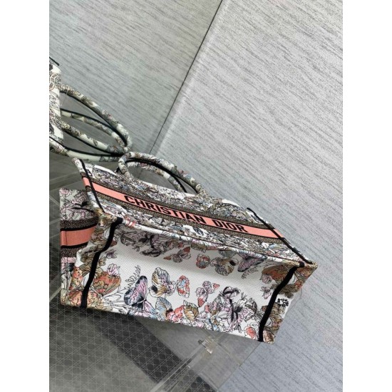 Dior Medium Book Tote Borse Imitazioni Dior Farfalla intorno al mondo ricamato Replica Replica Perfette Dior Medium Book Tote Borse Imitazioni Dior Farfalla intorno al mondo ricamato imitazioni
