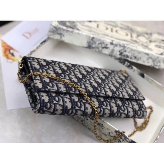 Pochette Dior Su Catena Obliqua Tela Blu Replica Replica Perfette Pochette Dior Su Catena Obliqua Tela Blu imitazioni