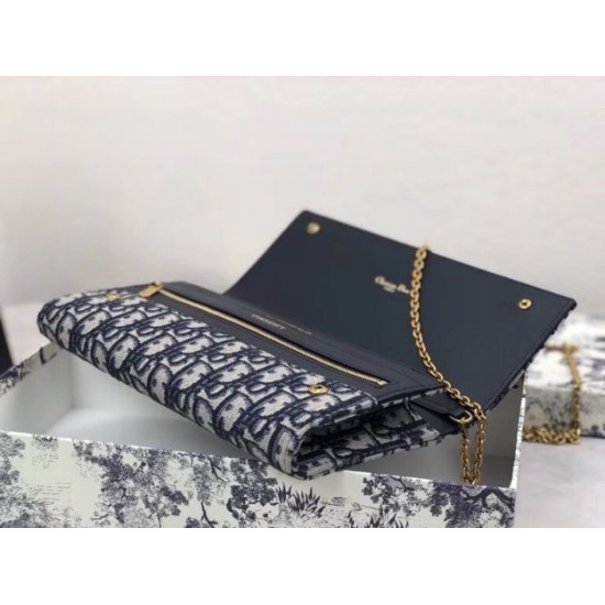 Pochette Dior Su Catena Obliqua Tela Blu Replica Replica Perfette Pochette Dior Su Catena Obliqua Tela Blu imitazioni