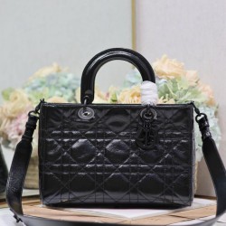 Dior Medium Lady D-Sire Borsa My ABCDior Dior stropicciata nera Replica Replica Perfette Dior Medium Lady D-Sire Borsa My ABCDior Dior stropicciata nera imitazioni