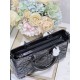 Dior Medium Lady D-Sire Borsa My ABCDior Dior stropicciata nera Replica Replica Perfette Dior Medium Lady D-Sire Borsa My ABCDior Dior stropicciata nera imitazioni