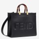 Borsa shopper media Fendi Sunshine Nera Replica Replica Perfette Borsa shopper media Fendi Sunshine Nera imitazioni