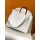 Borsa shopper Fendi Sunshine piccola/media con motivo FF in rilievo 3D-Texture Bianca Replica Replica Perfette Borsa shopper Fendi Sunshine piccola/media con motivo FF in rilievo 3D-Texture Bianca imitazioni