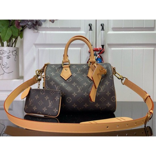 Borsa Louis Vuitton Speedy P9 Bandouliere 25 M24443 Tela monogram Replica Replica Perfette Borsa Louis Vuitton Speedy P9 Bandouliere 25 M24443 Tela monogram imitazioni