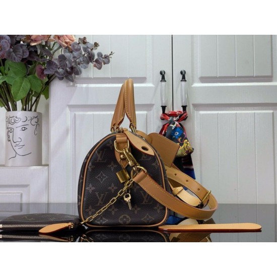 Borsa Louis Vuitton Speedy P9 Bandouliere 25 M24443 Tela monogram Replica Replica Perfette Borsa Louis Vuitton Speedy P9 Bandouliere 25 M24443 Tela monogram imitazioni