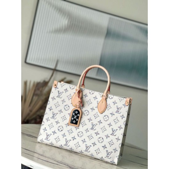 Borse Replica Louis Vuitton OnTheGo MM in tessuto monogram M24708 qualità specchio Replica Perfette Borse Louis Vuitton OnTheGo MM in tessuto monogram M24708 imitazioni