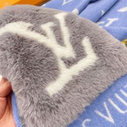 Sciarpe Louis Vuitton Cold Reykjavik Cashmere Louis Vuitton M76342 Blu Replica Replica Perfette Sciarpe Louis Vuitton Cold Reykjavik Cashmere Louis Vuitton M76342 Blu imitazioni