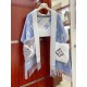 Sciarpe Louis Vuitton Cold Reykjavik Cashmere Louis Vuitton M76342 Blu Replica Replica Perfette Sciarpe Louis Vuitton Cold Reykjavik Cashmere Louis Vuitton M76342 Blu imitazioni