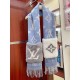 Sciarpe Louis Vuitton Cold Reykjavik Cashmere Louis Vuitton M76342 Blu Replica Replica Perfette Sciarpe Louis Vuitton Cold Reykjavik Cashmere Louis Vuitton M76342 Blu imitazioni