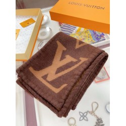 Sciarpa in cashmere con coperta Louis Vuitton Sweet Dreams Louis Vuitton M77379 Marrone Sciarpa in cashmere con coperta Louis Vuitton Sweet Dreams Louis Vuitton M77379 Marrone